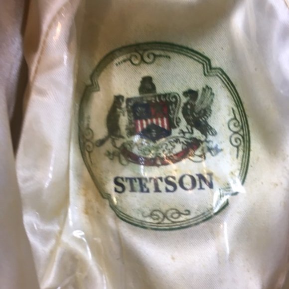 Vintage ROYAL STETSON Sovereign Gray Felt Ribbon Fedora Hat Long Oval 7 1/4 - Picture 9 of 14